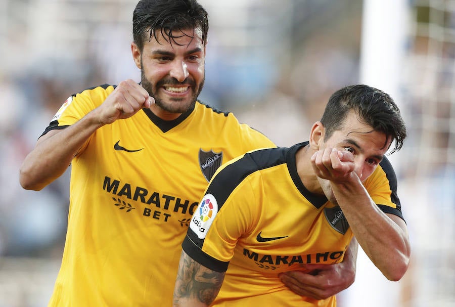 El Real Sociedad-Málaga, en fotos