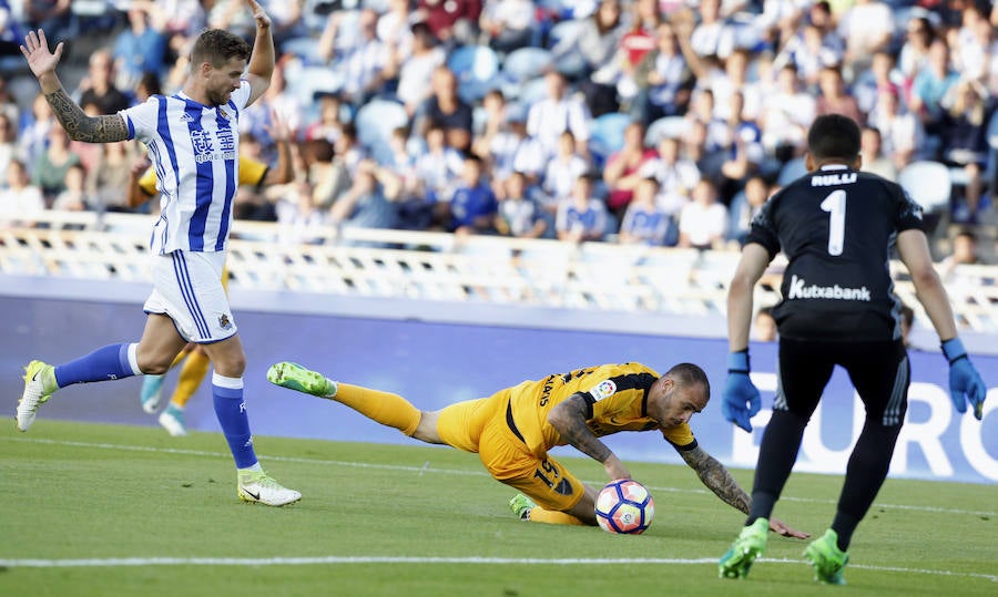 El Real Sociedad-Málaga, en fotos