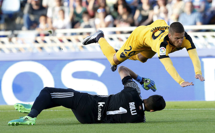 El Real Sociedad-Málaga, en fotos