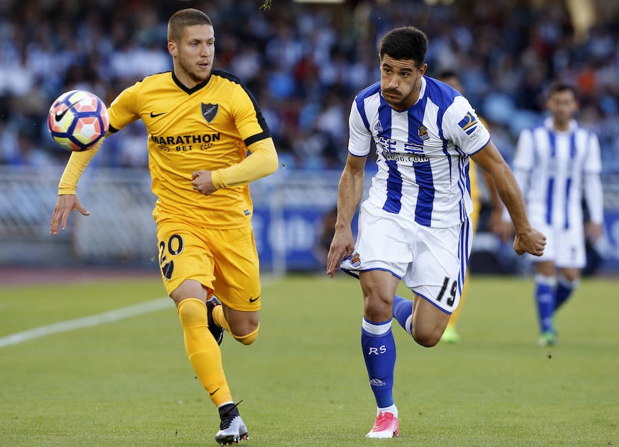 El Real Sociedad-Málaga, en fotos
