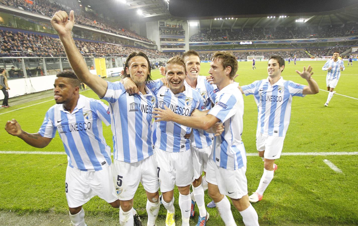 Octubre de 2012. (ANDERLECHT 0 - MÁLAGA 3) Partido de la segunda jornada de la Champions League disputado en el Constant Vanden Stock de Bruselas.