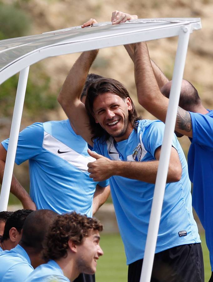 En un entrenamiento en 2012.