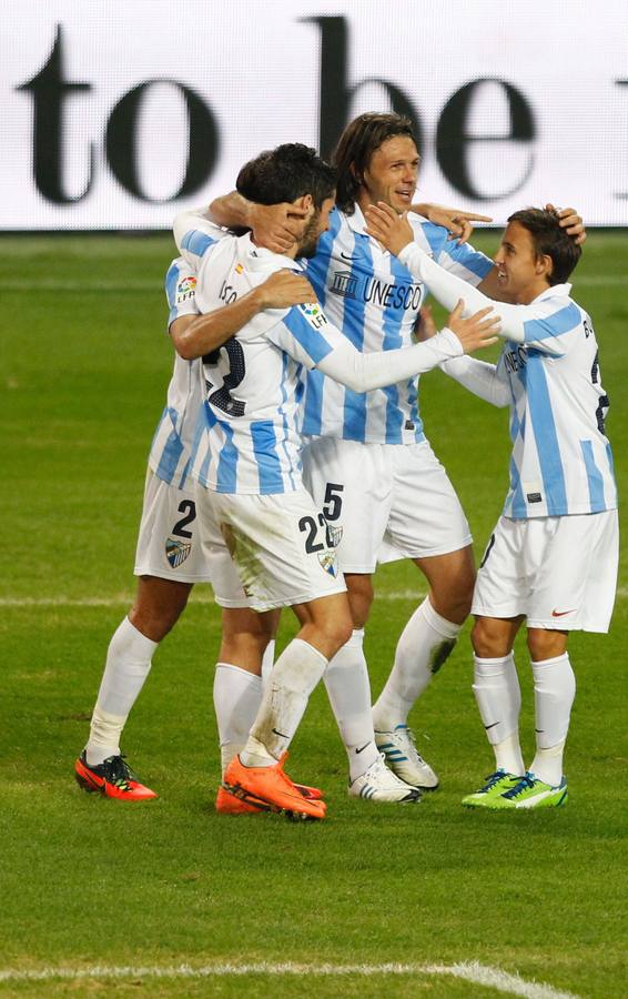 Celebración de un tanto en 2012.