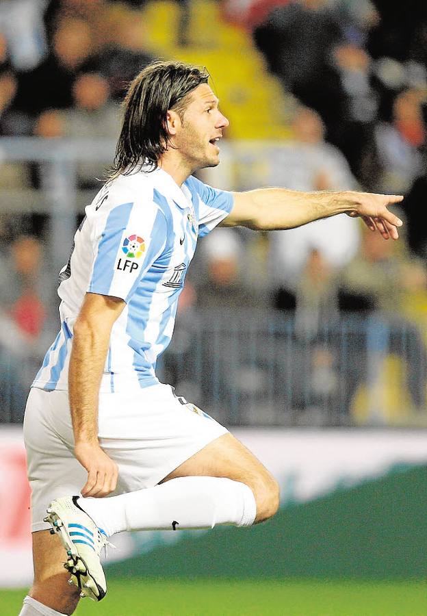 En un partido en enero de 2013.