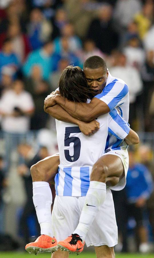 Un momento de alegría en abril de 2013.