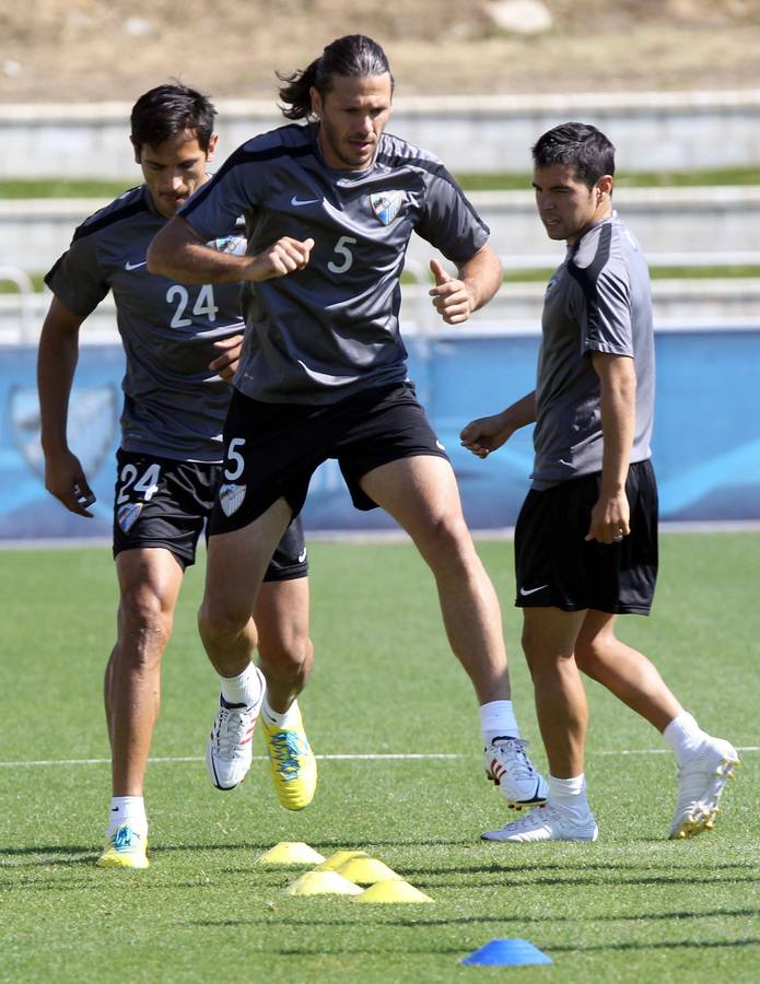 Durante un entrenamiento en 2013.
