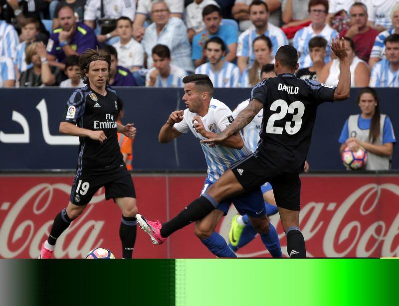 El Málaga-Real Madrid, en imágenes
