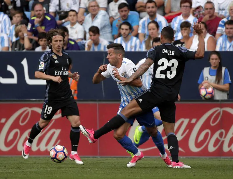 El Málaga-Real Madrid, en imágenes