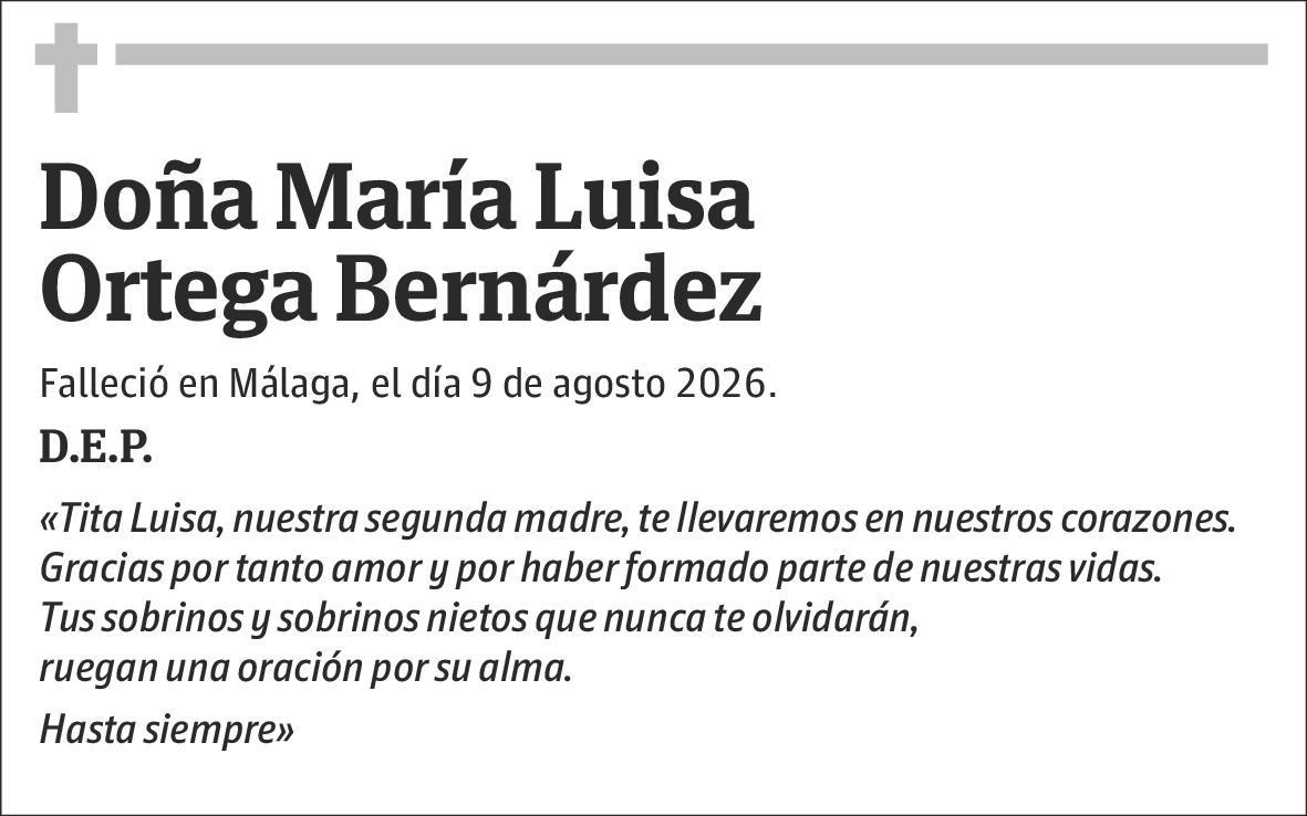 María Luisa Ortega Bernárdez