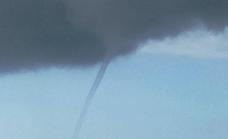 Spectacular waterspout snapped on Nerja's coastline