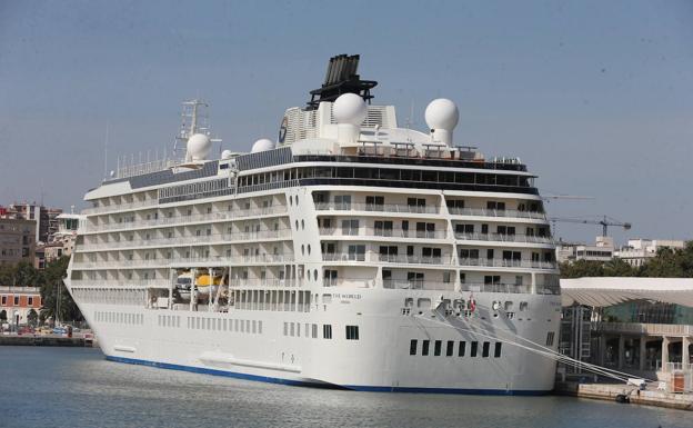 The World, the exclusive cruise ship for millionaires, sails back into Malaga
