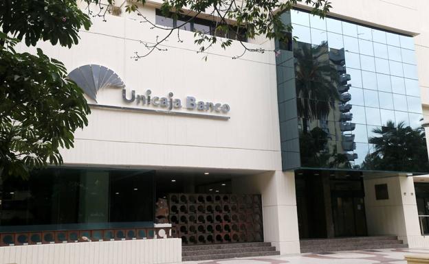 Unicaja Banco offices. File photograph. 