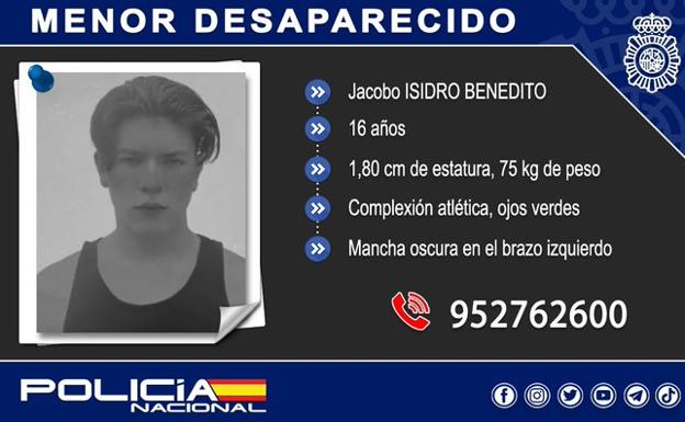 Police seek public's help to locate a missing teen in Marbella