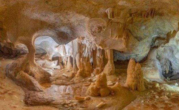 The cave named La Maravilla Blanca (The White Wonder), discovered this summer. 