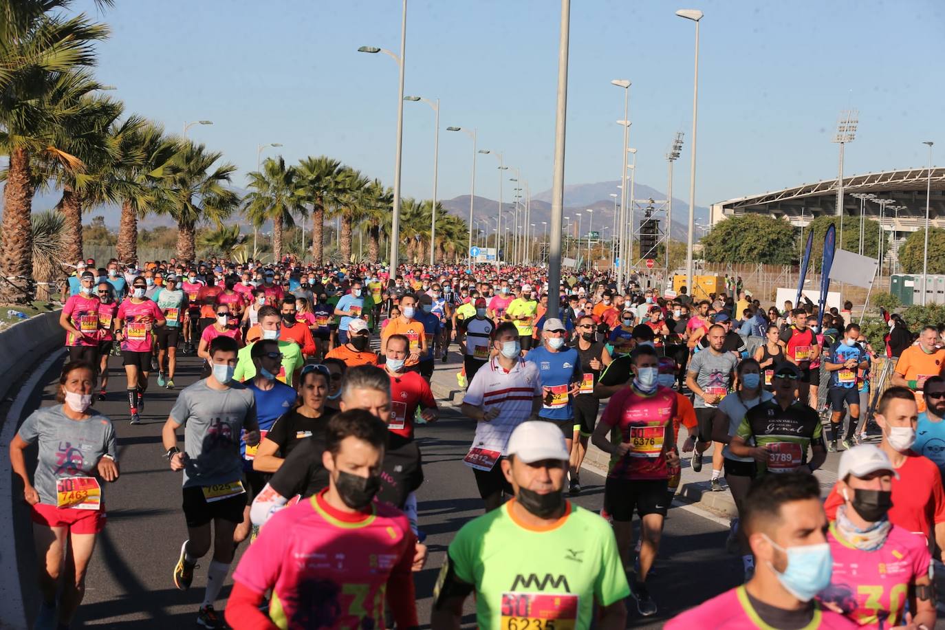Malaga half marathon in photos