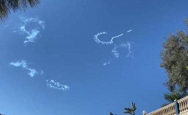 This is why a plane was 'drawing' question marks in the sky above the coast