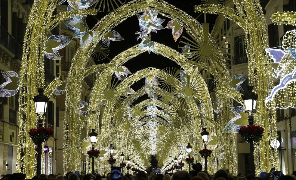 Malaga voted among the 20 best cities for Christmas lights in Europe