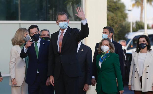 King of Spain arrives in Malaga to preside over Cotec conference