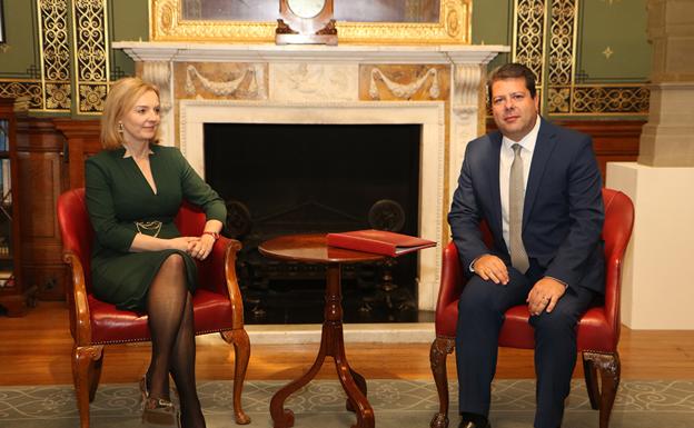 Gibraltar chief minister meets Liz Truss for discussions in London
