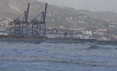 Stormy seas prevent cruise and cargo ships docking on the Costa del Sol