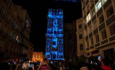 This is the brand-new Christmas video-mapping show on the face of Malaga Cathedral