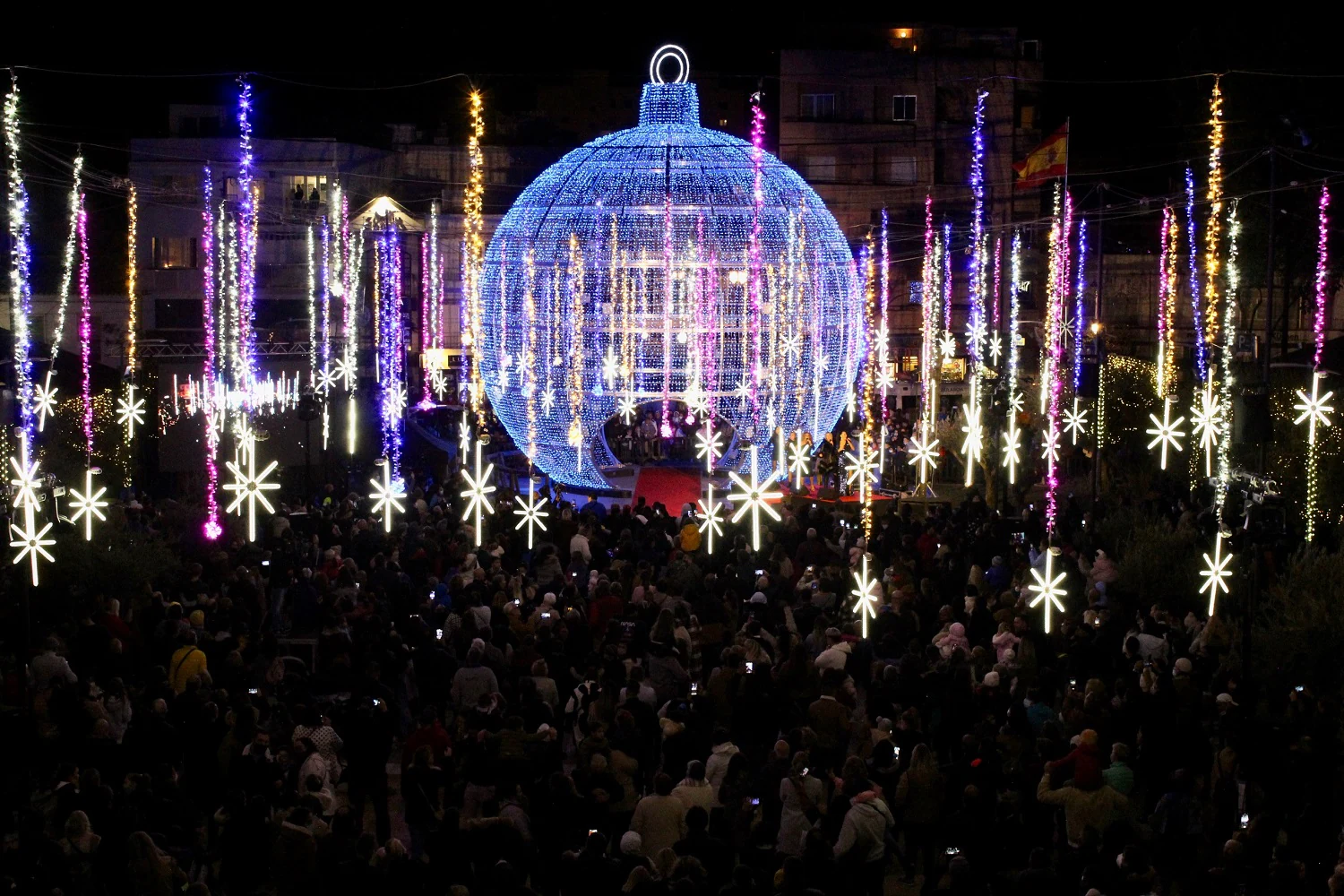 The Fuengirola Christmas lights show. 