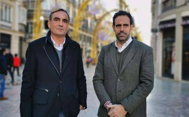 Juan Rambla and Javier Frutos appear before the media this Thursday. /SALVADOR SALAS