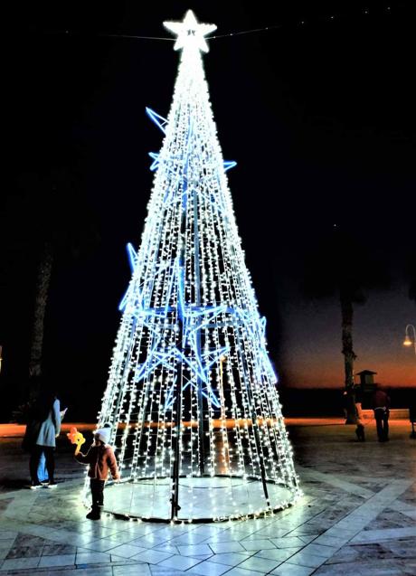 Christmas tree, Rincón de la Victoria.
