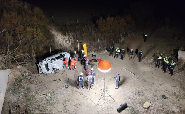 Cyclist makes grim discovery some 12 hours after car plunges from the A-357 road
