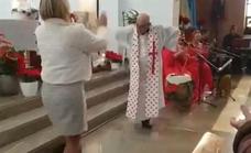 Watch as Malaga’s flamenco priest, in a polka dot stole, dances his way into Christmas