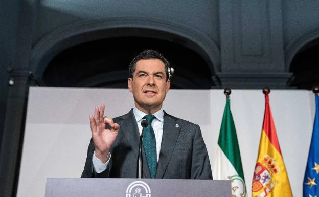 Juanma Moreno, the head of the regional government in Andalucía./SUR