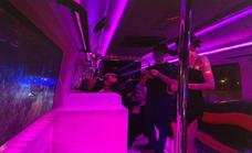 Dangerous 'disco bus' ordered off the road by police in Malaga