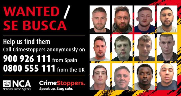 These are 12 of the UK’s most wanted fugitives believed to be hiding in Spain