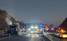 Emergency Plan deactivated after fire in lorry loaded with potassium nitrate forced four-hour closure of A-7 motorway near Rincón de la Victoria