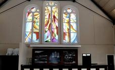 Stained glass windows installed at Gibraltar's Central Hall