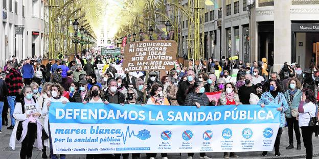 Protest in Malaga calls for more public healthcare