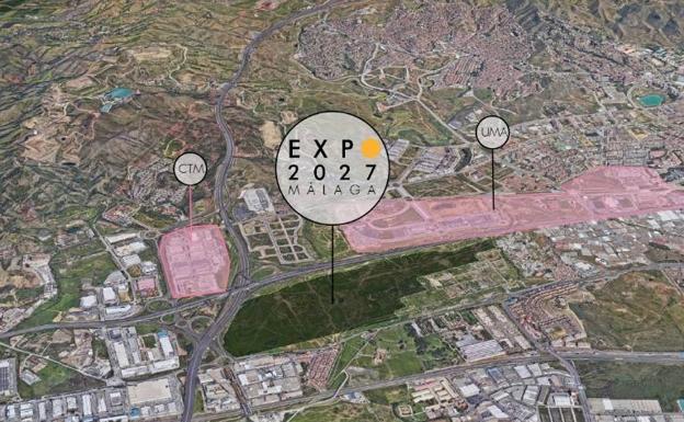 The proposed area in which Malaga's 2027 Expo would be held. 