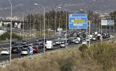 Rush hour traffic returns to 2019 levels at main access roads into Malaga
