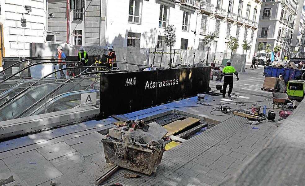 Malaga city centre metro station is nearly finished