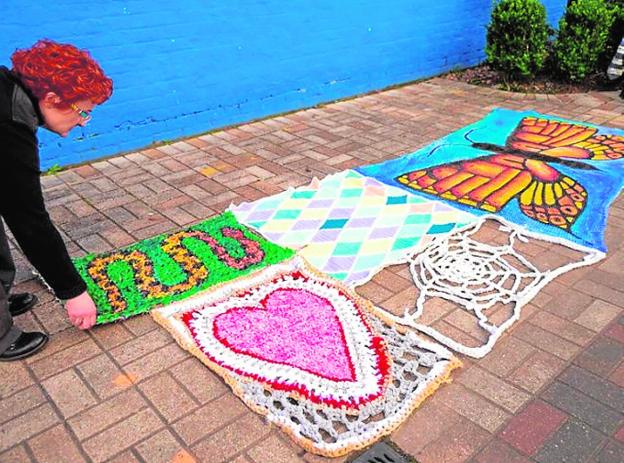 Alhaurín crochet awning recreated in Louisiana