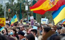 Ukrainians protest in Malaga: "We need help to stop this madman"