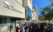 Residents of small villages protest in Malaga at Unicaja branch closure plans