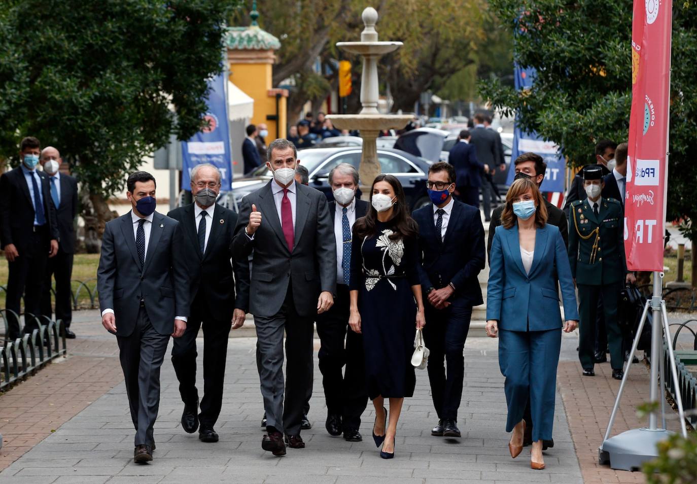 Spain's King Felipe and Queen Letizia visit Malaga - in pictures