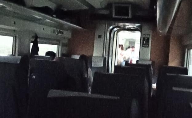 Rail passengers 'trapped' for two hours after live power cable falls onto high-speed AVE train