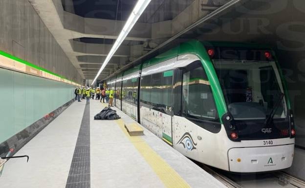 New Metro line tests under way in Malaga city centre