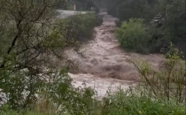 Households cut off in Genalguacil after rivers burst their banks
