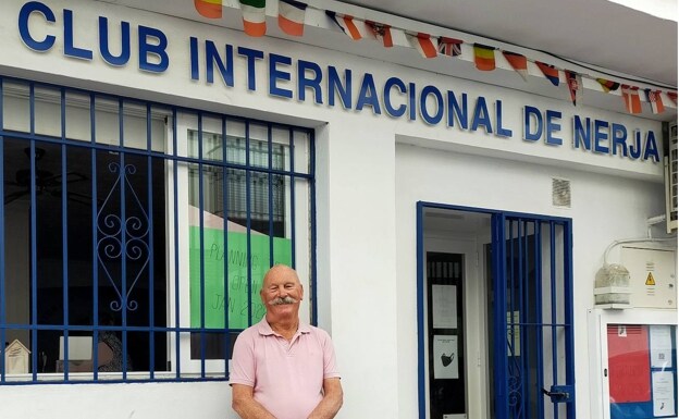 President Robert Winchester outside the Nerja International Club premises 