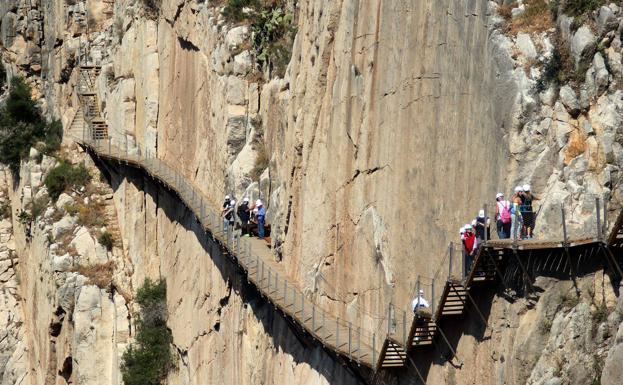 The suspended walkway has become one of Malaga province's biggest draws for tourists.