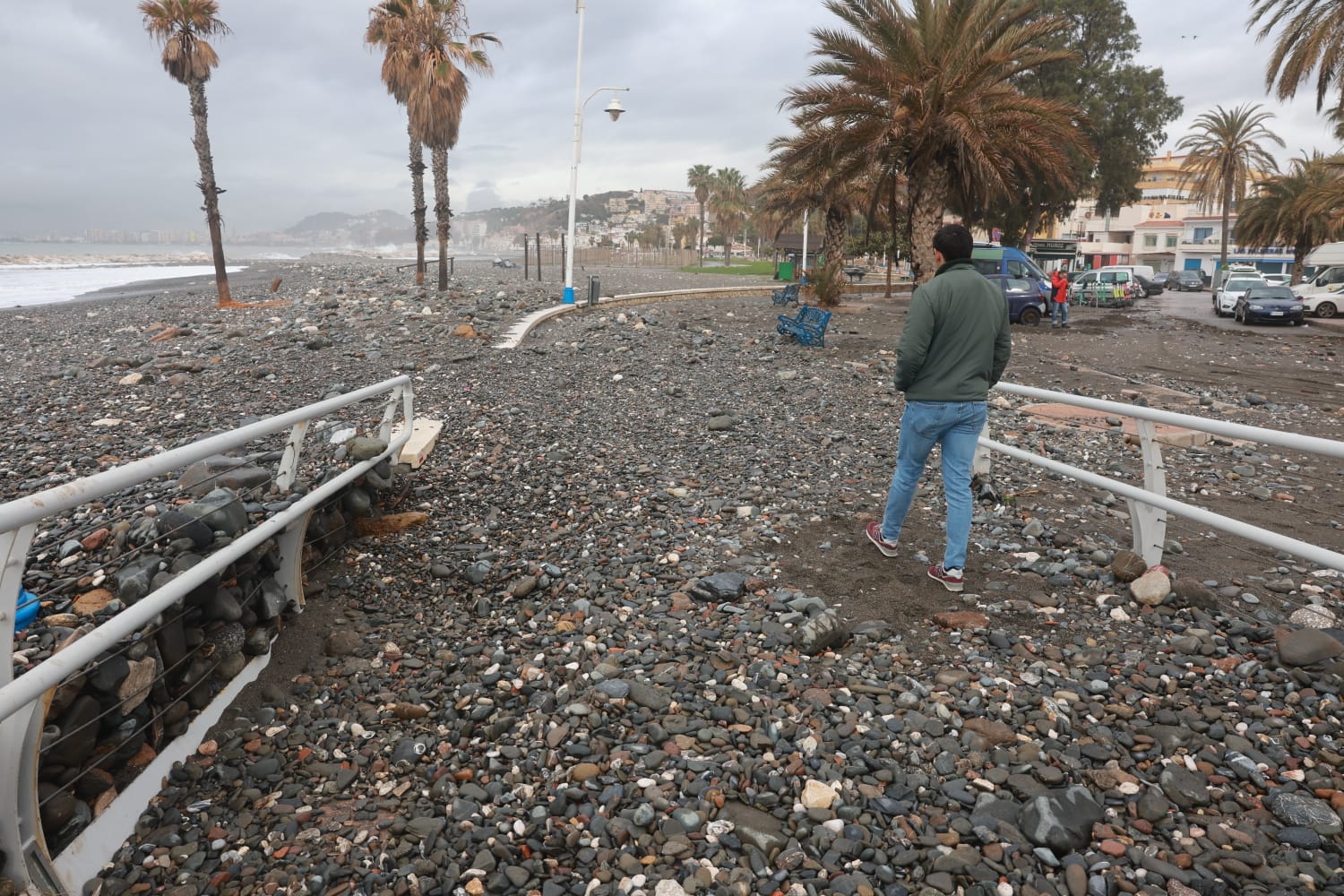 Picture roundup of the storm damage to the Costa del Sol's beaches