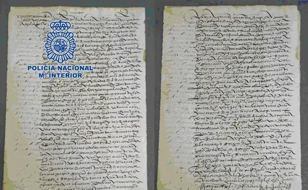 La Policía de Málaga ha recuperado un manuscrito histórico que fue robado en Perú